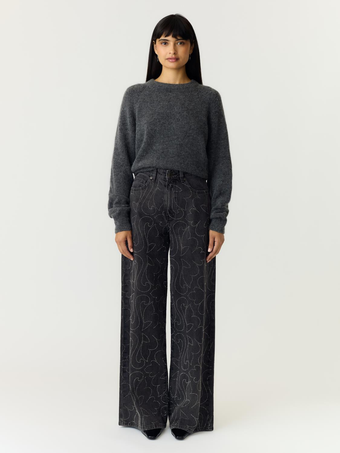 YASBEA Jeans - Dark Grey Denim - VERO MODA & VILA Bergvik